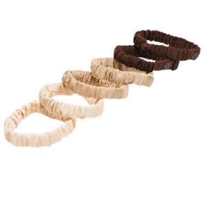 Lululemon Skinny Scrunchies 6 Pack Java/Java/Gleam/Gleam/Pale Linen/Pale Linen